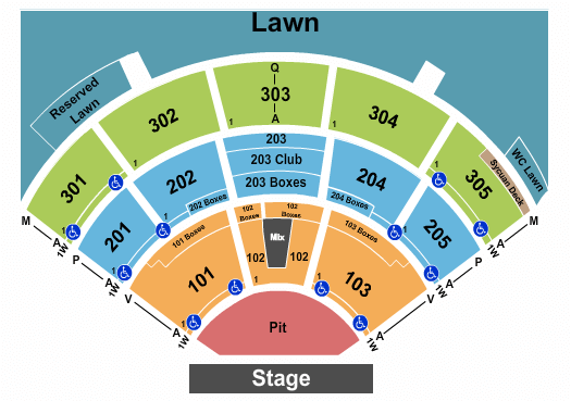 North Island Credit Union Amphitheatre Chris Stapleton Seating Chart